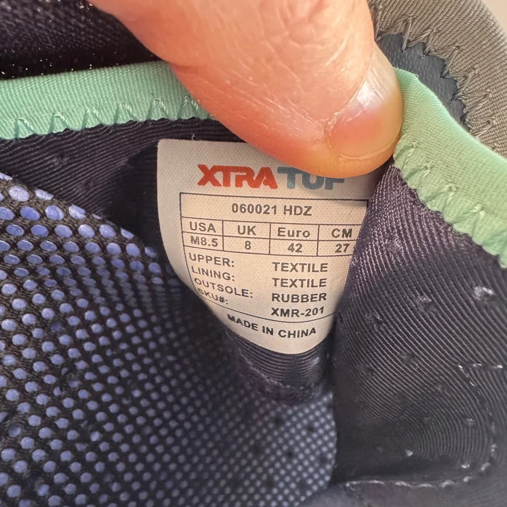 XTRATUF Mens Riptide Deck Shoes Navy Blue Mesh Boat‎ Shoes XMR-201 Size 8.5